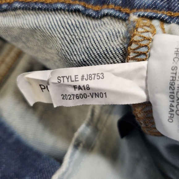 Madewell Jeans Womens 31 Blue High Rise Slim Boyjean Stretch Denim Pants Casual - Picture 16 of 16